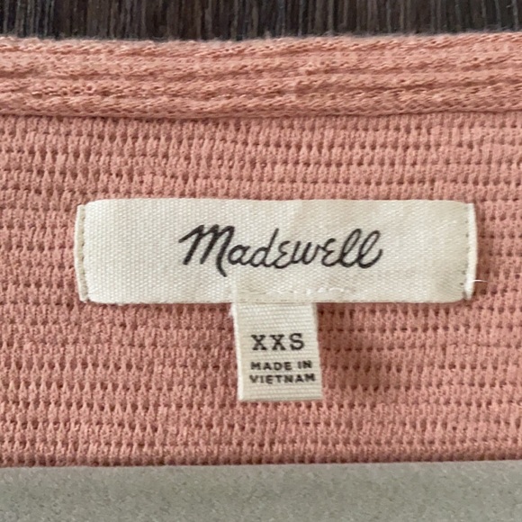Madewell dusty rose top with bell sleeves - Picture 3 of 4